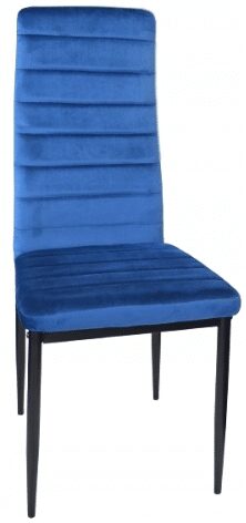 - Krzesła do jadalni model LR-1494 niebieskie welur 2 - strefamarki Krzesło LR-1494 Velvet 01 niebieski