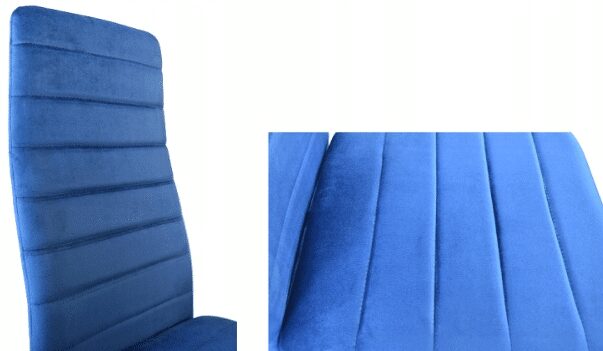 - Krzesła do jadalni model LR-1494 niebieskie welur 4 - strefamarki Krzesło LR-1494 Velvet 01 niebieski