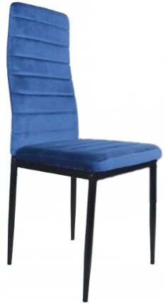 - Krzesła do jadalni model LR-1494 niebieskie welur - strefamarki Krzesło LR-1494 Velvet 01 niebieski