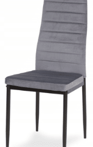 - Krzesła do jadalni model LR-1494 szare welur 