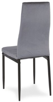 - Krzesła do jadalni model LR-1494 szare welur 3 - strefamarki Krzesło LR-1494 Velvet 01 szary jasny