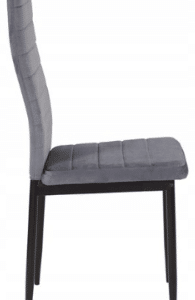 - Krzesła do jadalni model LR-1494 szare welur 4 