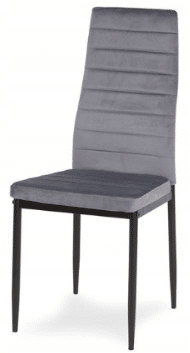 Krzesła do jadalni model LR-1494 szare welur