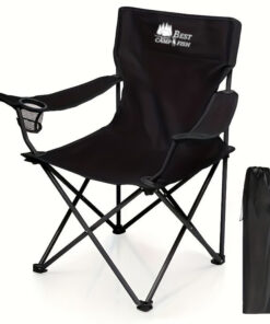 - Outdoor Folding Chair Portable Folding Armchair Chair For Beach Fishing 