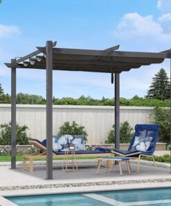 - Pergola 3x3 poszycie szare 3 