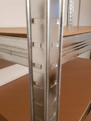 - Regał narożny srebrny 180x90x40 3 - strefamarki Regał magazynowy metalowy narożny 180x90x30cm 2w1 875kg
