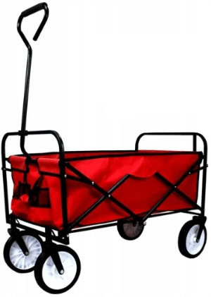 - Wózek plażowy czerwony 5 
