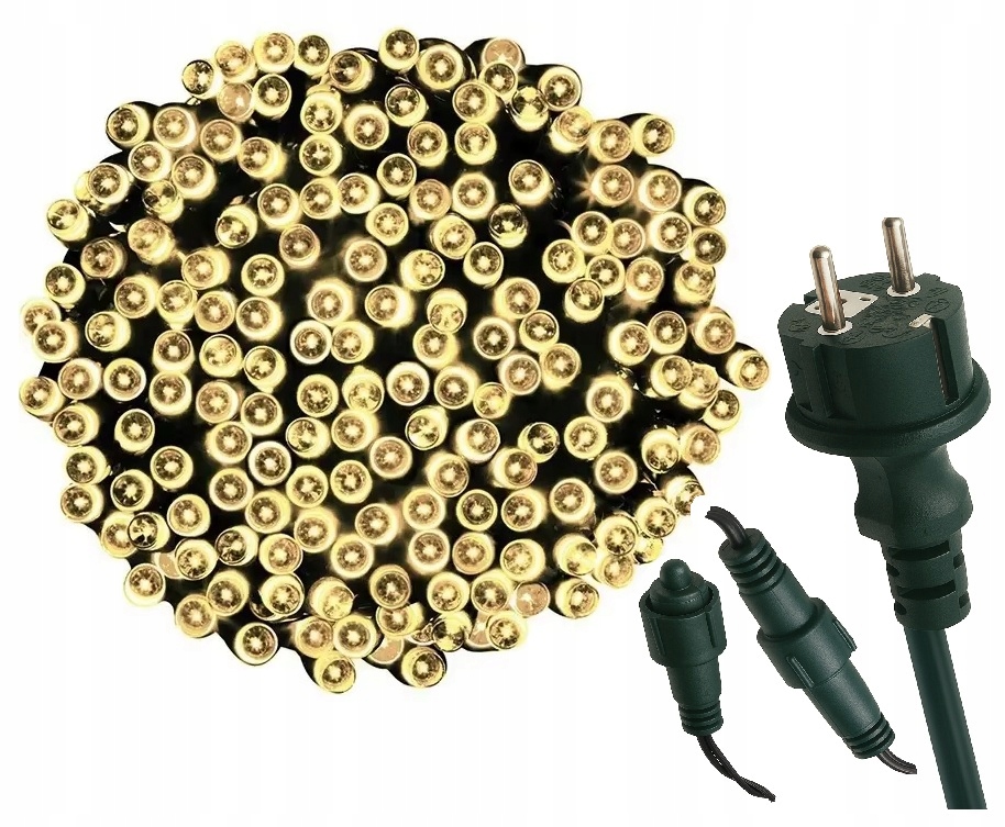 - a8b3306742218c98a19d292d2576jpg - strefamarki Lampki Choinkowe 200LED Światełka ZEWNĘTRZNE Girlanda ciepły biały FLASH