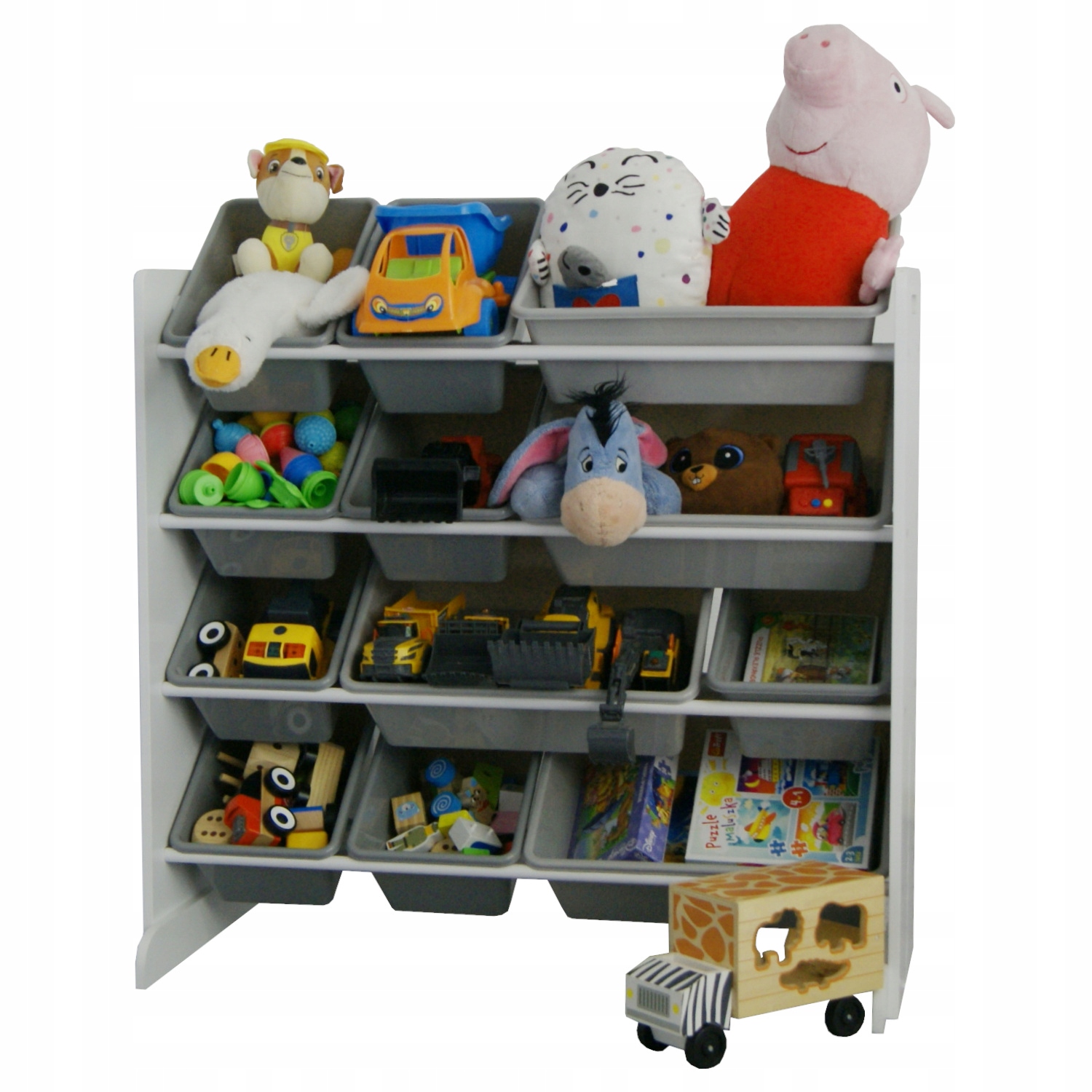 - ad32f29f4a249314e17406a22442-1jpg - strefamarki Regał organizer dla dzieci pojemnik plastikowe na zabawki DUŻY PREMIUM XXL