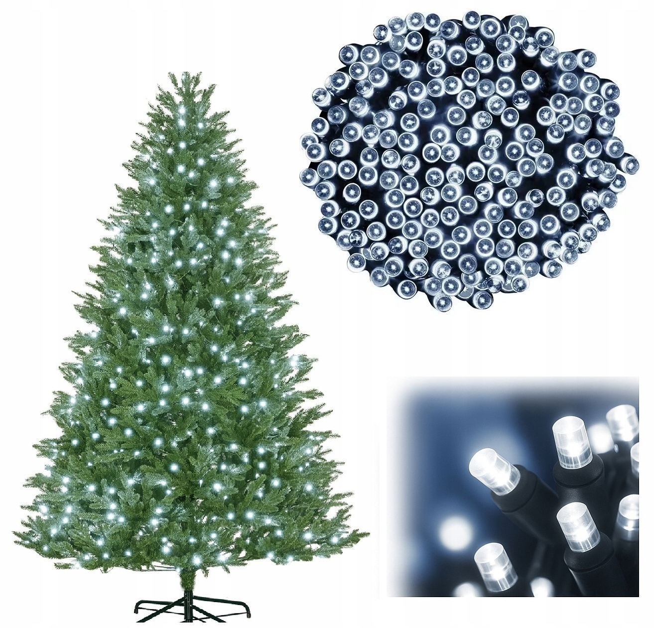- af4513c74aaf8a16ee79f560f240jpg - strefamarki Lampki Choinkowe 1000LED Światełka Świąteczne Girlanda Świetlna zimny biały
