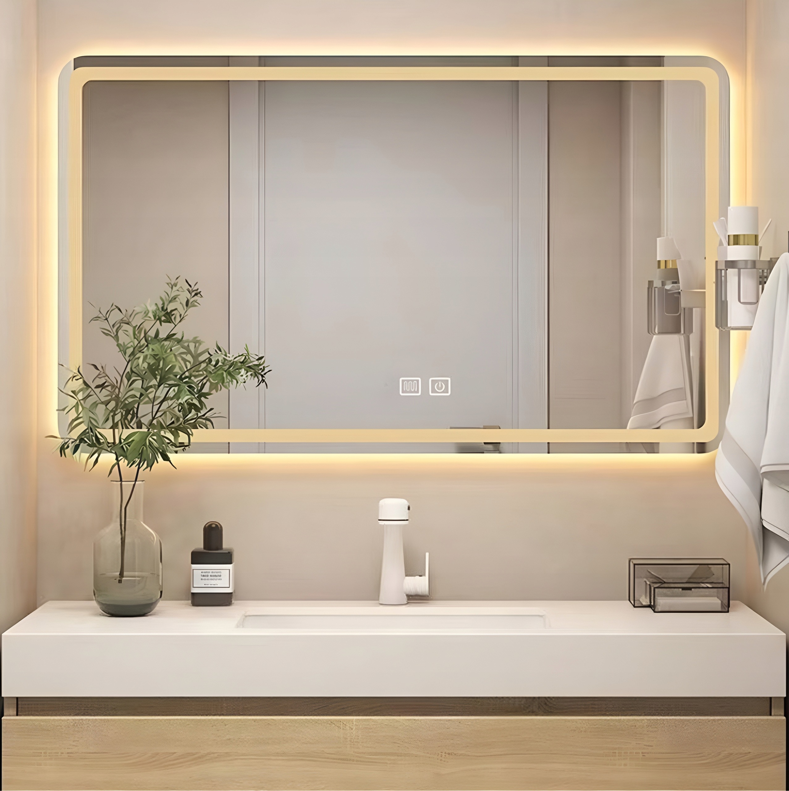 - c02b1c174f5c81902e53ac284fe4-1jpg - strefamarki Lustro LED prostokątne 70x50cm