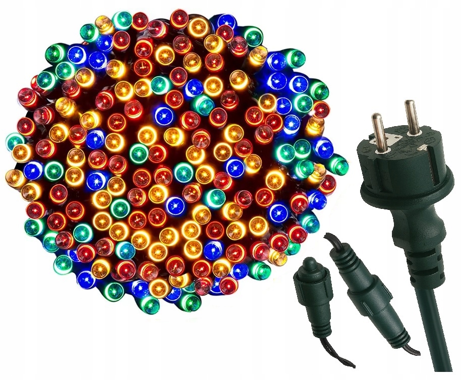 - c49d404741348c3d304c644152a7-2jpg - strefamarki Lampki Choinkowe 300LED Światełka ZEWNĘTRZNE FLASH Girlanda multikolor