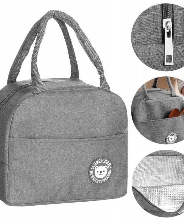 Torba TERMICZNA lunch duża plażowa jedzenie piknikowa turystyczna izolacja