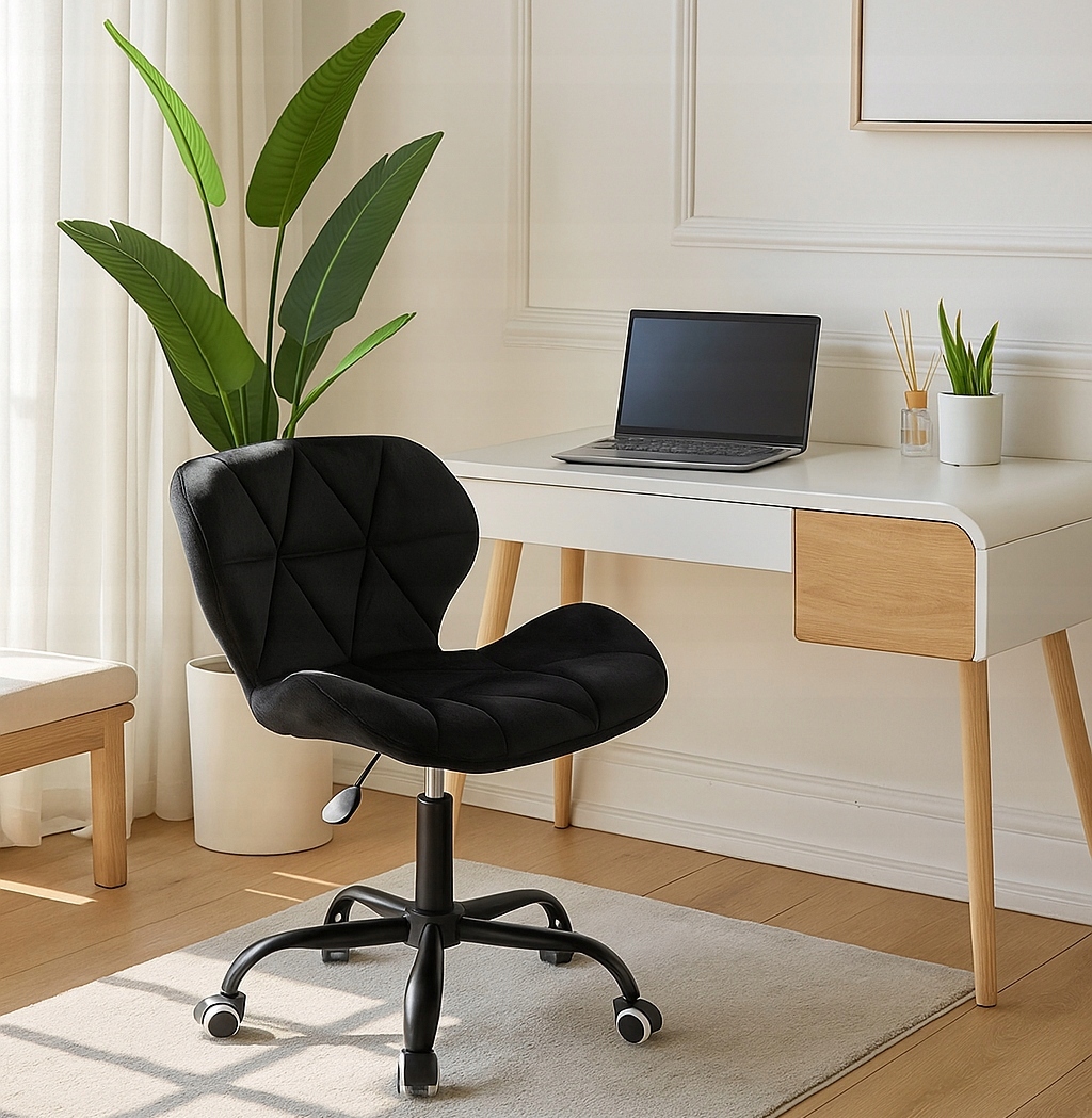 - c5826a004daa92c69a3ee76ffb37jpg - strefamarki Fotel obrotowy biurowy krzesło ergonomiczne na kółkach do biura welurowe