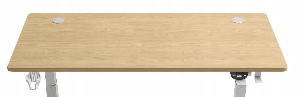 - db28615a4ae1b0cae913d8a1883d-1jpg - strefamarki Biurko regulowane 140cm Elektryczne regulacja wysokości 72-118cm olcha LED