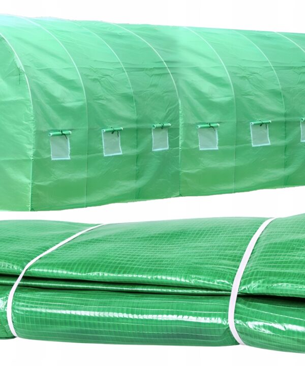 MOCNA folia na tunel ogrodowy szklarnia premium foliak 3x12 zielona