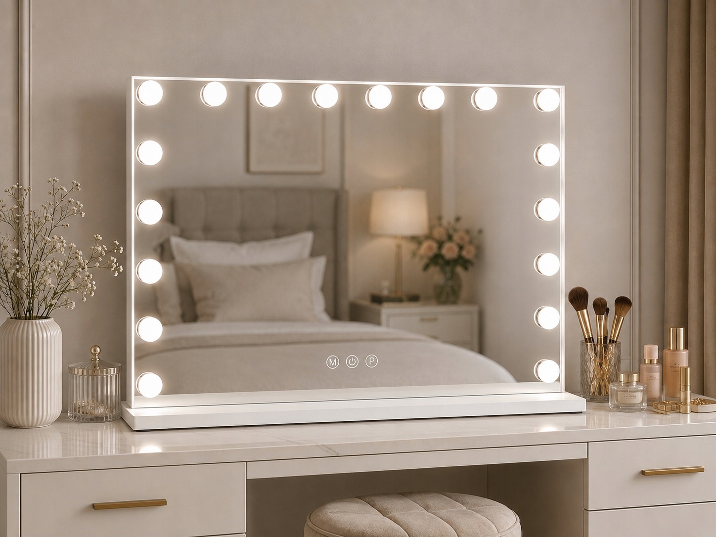 - e70d3b304d528e5d49488e80b455jpg - strefamarki Lustro kosmetyczne LED 80x60cm białe