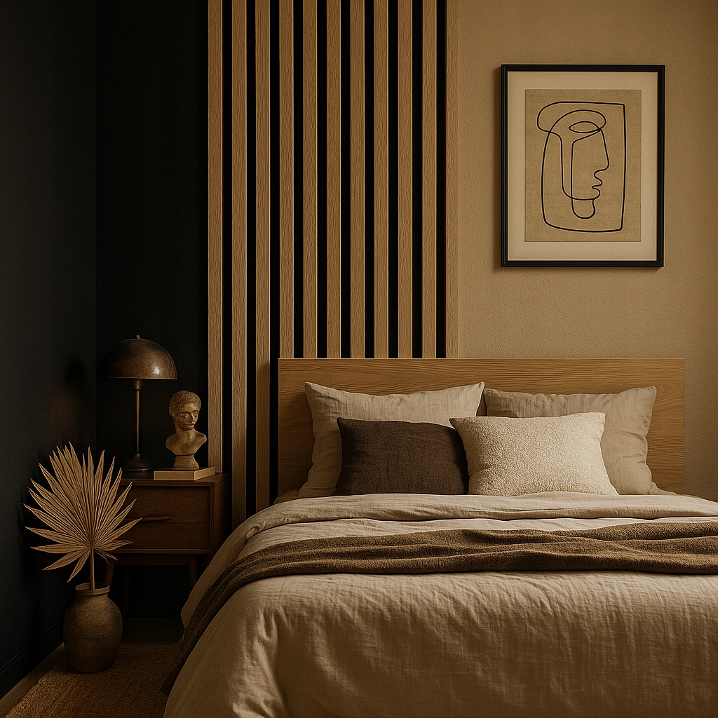 - ebf1abb64bfe8e203d1a8b6912cejpg - strefamarki Lamel 3D lamele ścienne panele akustyczne 46x255cm filc Dąb Latte