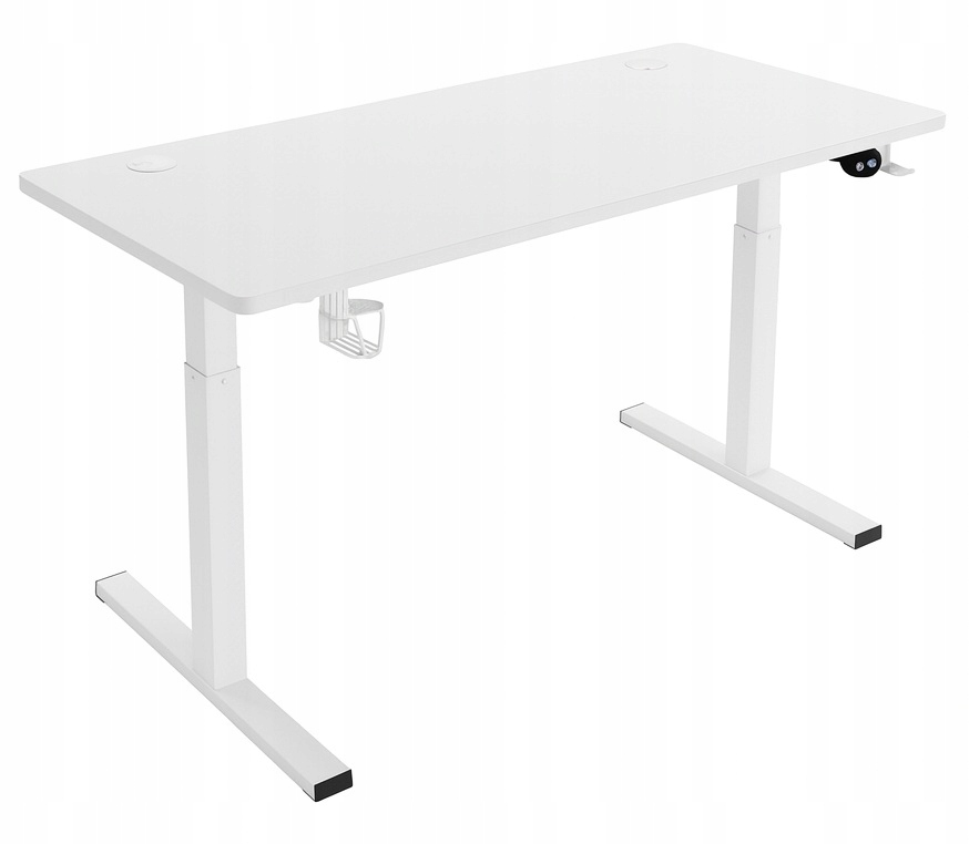 - fe8d9fce4302926e2848ba37128bjpg - strefamarki Biurko regulowane 140cm Elektryczne regulacja wysokości 72-118cm białe LED