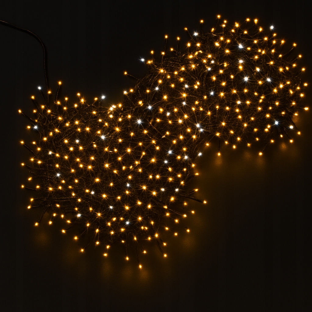 - ff803da542cba7493f76152f24dcjpg - strefamarki Lampki Choinkowe 200LED Światełka ZEWNĘTRZNE Girlanda ciepły biały FLASH