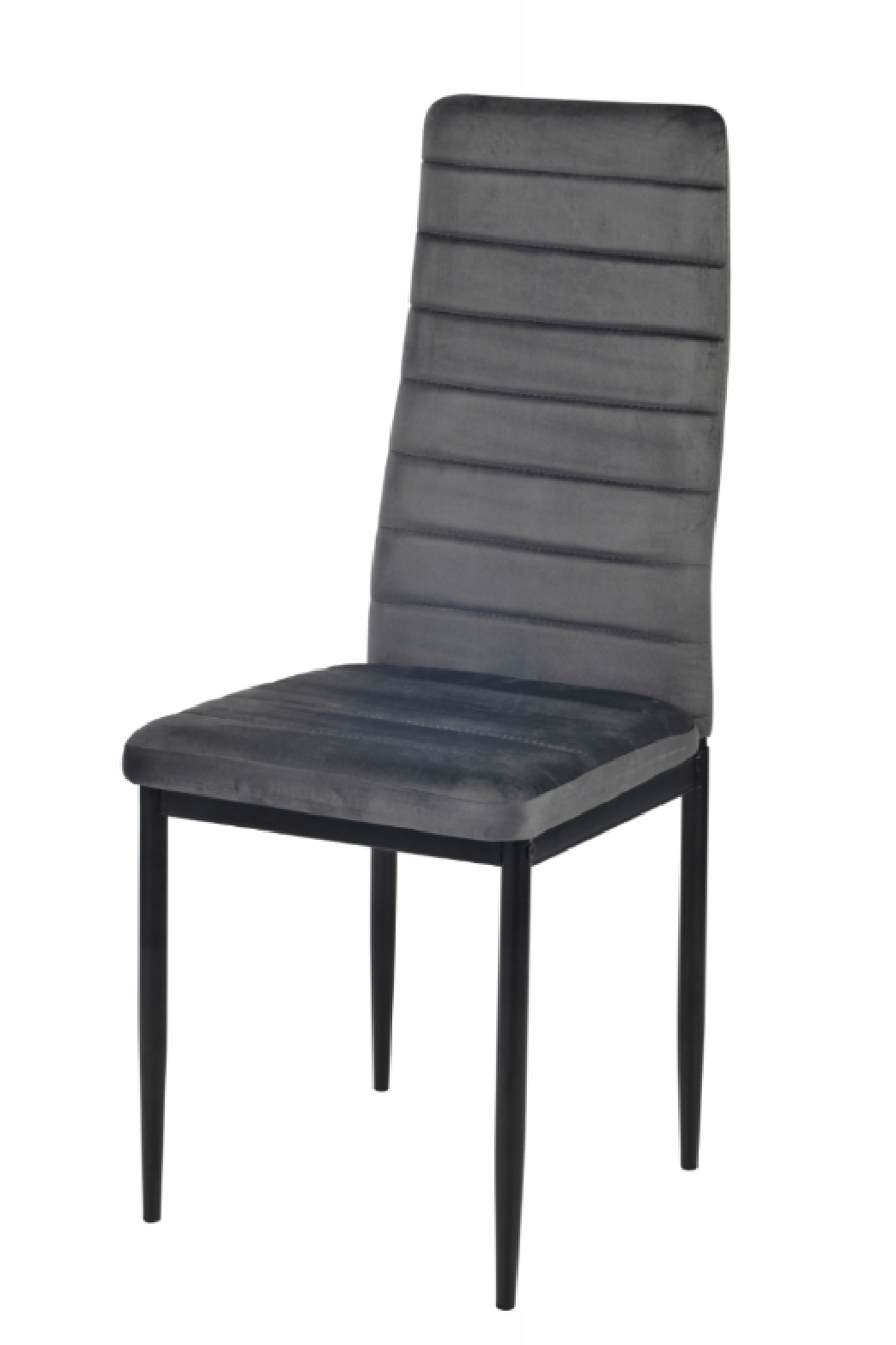 - krzesło lr1494 welur ciemny szary 7 - strefamarki Krzesło LR-1494 Velvet 01 grey