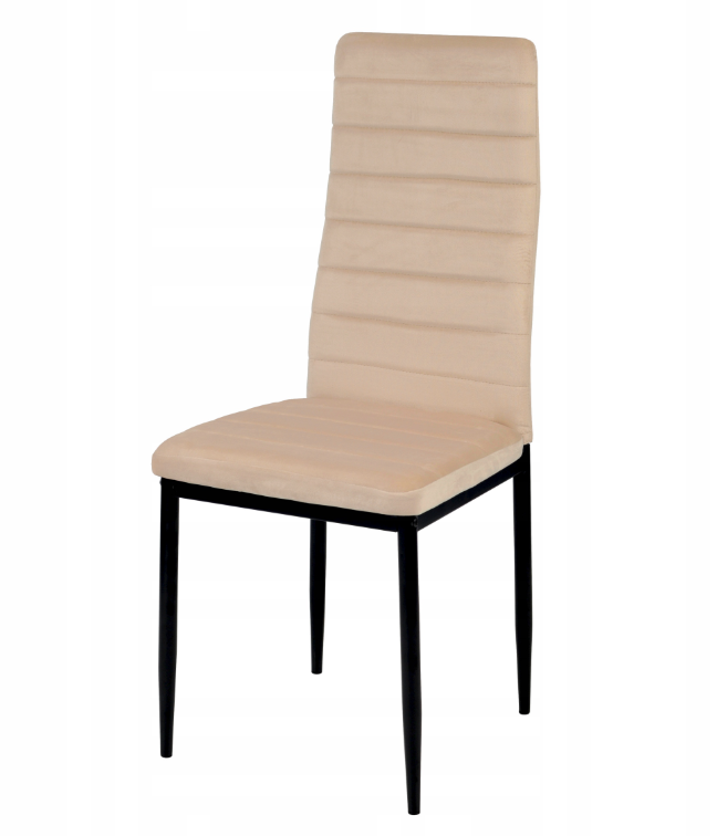- minit - strefamarki Krzesło LR-1494 Velvet 01 beżowy