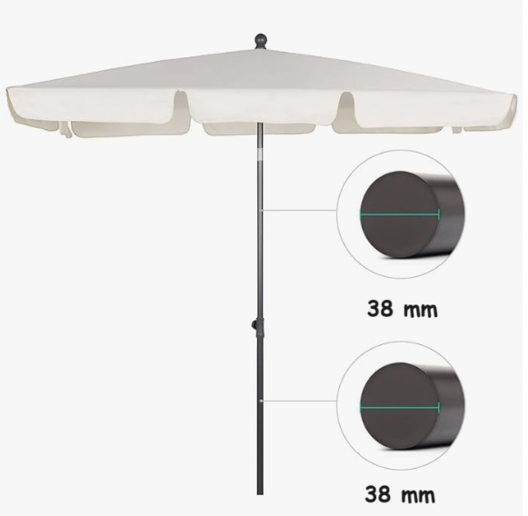 - parasol 300cm ciemny szary 6 