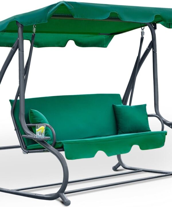 Huśtawka ogrodowa Relax Plus zielona Premium